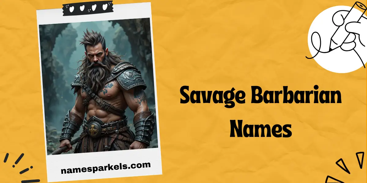 Savage Barbarian Names